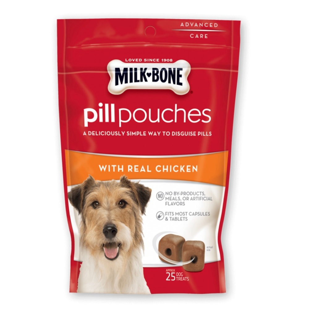 Milk bone pill pouches disguise pills